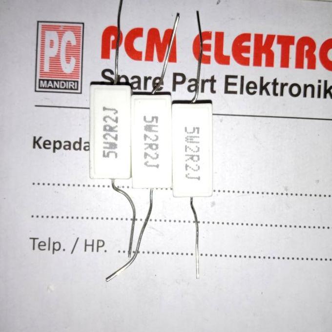 R 2.2 OHM 2R2 2.2OHM 5W 5WATT 5 WATT RESISTOR PCMED