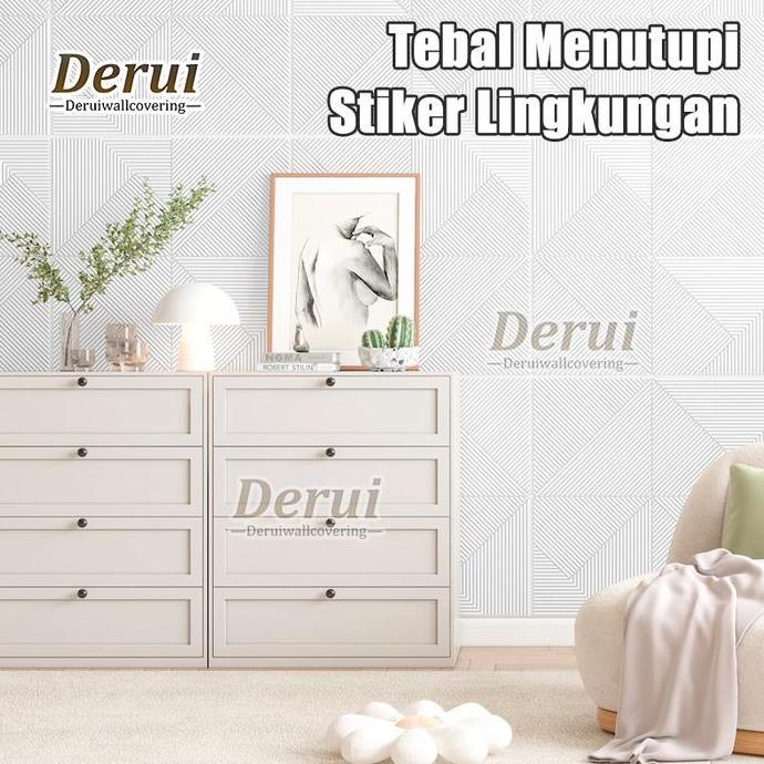 Parede - Wallpaper Sticker Dinding Foam Motif 3D Dekorasi Kamar / Wallpaper Sticker Dinding 3D Kayu 