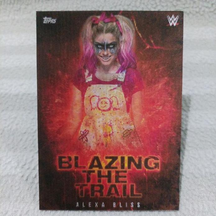 Kartu lenticular WWE blazing the trail alexa bliss (custom card)