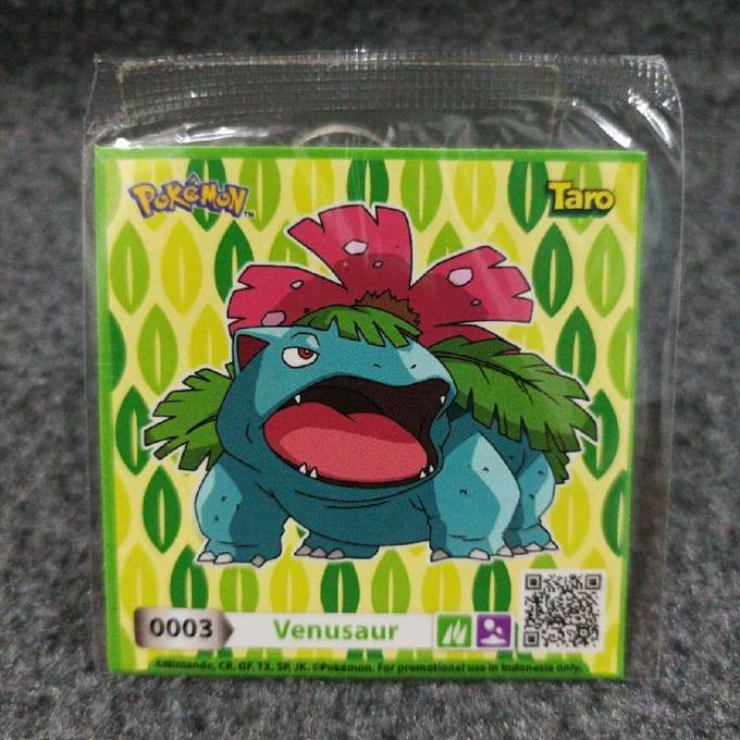 Sticker stiker pokemon taro promo venusaur 0003