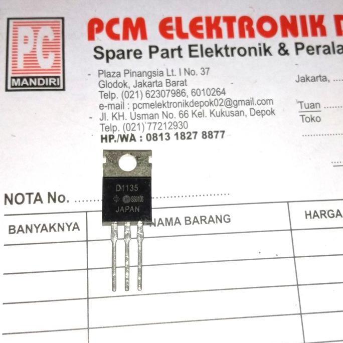 D1135 2SD1135 D 1135 2SD 2 SD1135 TR ORIGINAL TRANSISTOR TO220 TO-220 PCMED