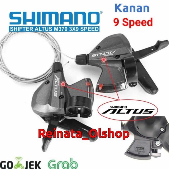 SHIFTER 9 SPEED SHIMANO ALTUS SL M370 R KANAN / SHIFTER 9 SPEED KANAN