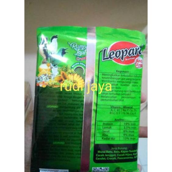VOER LEOPARD HIJAU KASAR CRUMBLE PAKAN MAKANAN VOER BURUNG KECIL