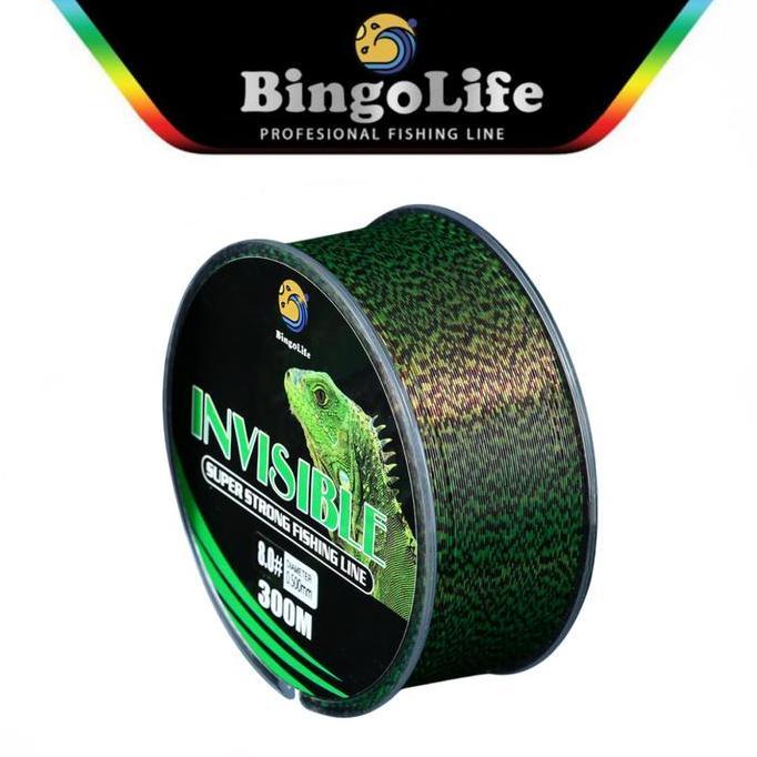 SENAR PANCING SPECKLE HIJAU 300M SENAR INVISIBLE TALI PANCING NILON MUDAH TENGGELAM