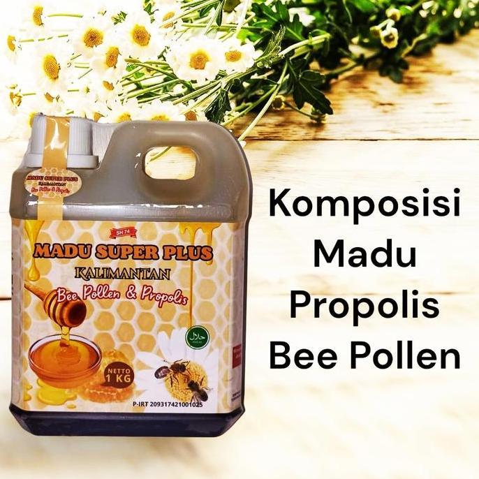 Drink- Madu Super Kalimantan 1 Kg Plus Bee Pollen Honey