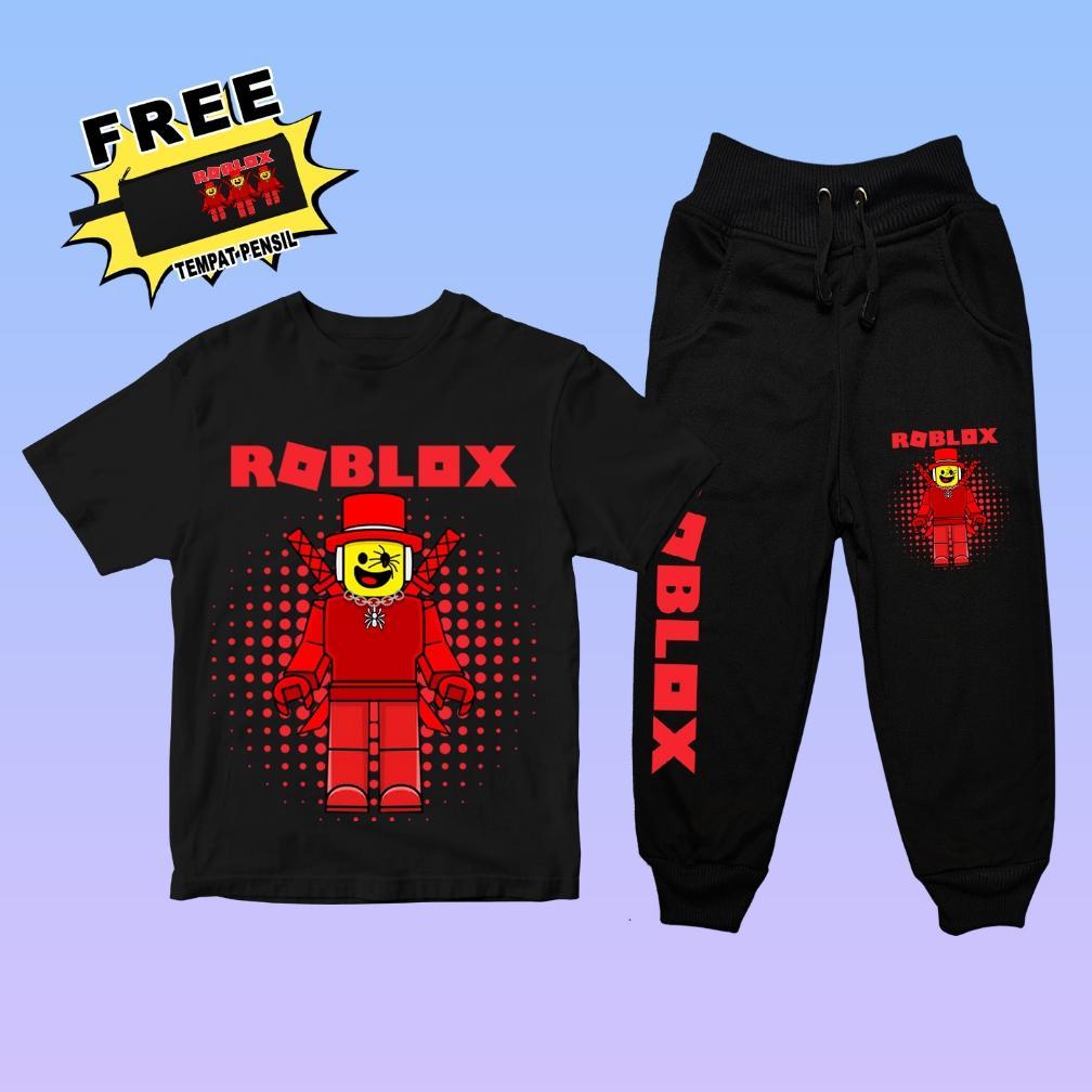 Setelan Baju Anak Gambar Roblox Sammy - Set Kaos Celana Karakter Sammy Roblox