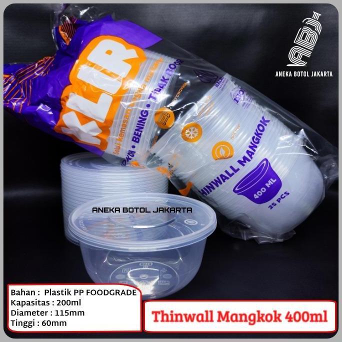 Thinwall klir mangkok 400ml / Thinwall klir bowl 400ml