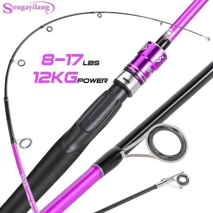 SOUGAYILANG 1.8M 2 SECTIONS SOLID KARBON FIBER JORAN PANCING FOR SALTWATER/FRESHWATER FOR FISHING RO
