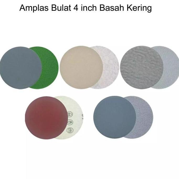 Amplas Bulat 4 Inch Basah Kering Grit1000 2000 3000 4000 5000 Logam