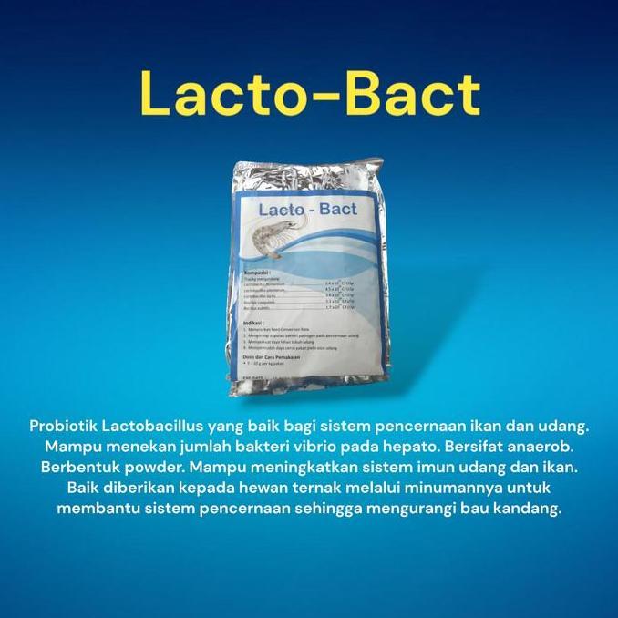 LACTO-BACT | PROBIOTIK LACTOBACILLUS UNTUK IKAN DAN UDANG 500GR