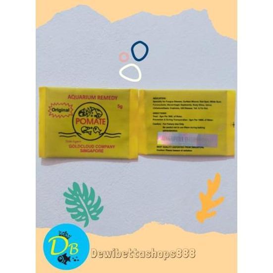 POMATE ORIGINAL SINGAPORE 5GR POMATE OBAT IKAN HIAS JAMUR