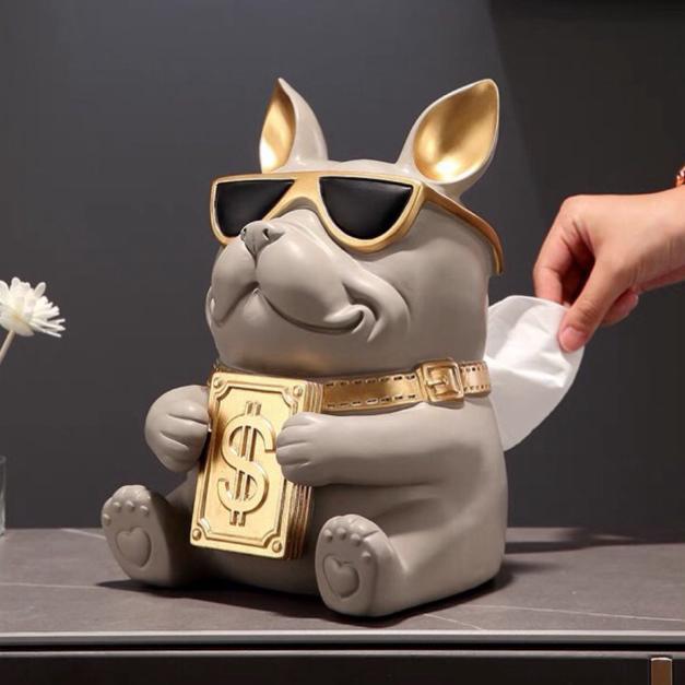 Siap Kirim Kotak tissue Model Dog Dollar/ Tempat Tissue Unik