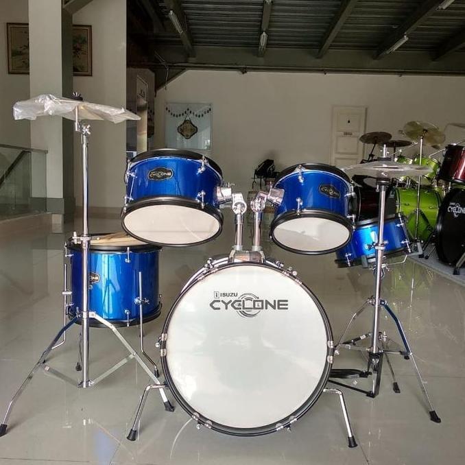 Drum Junior Exclusive ISUZU CYCLONE Drum Set Anak Drum kid Lengkap