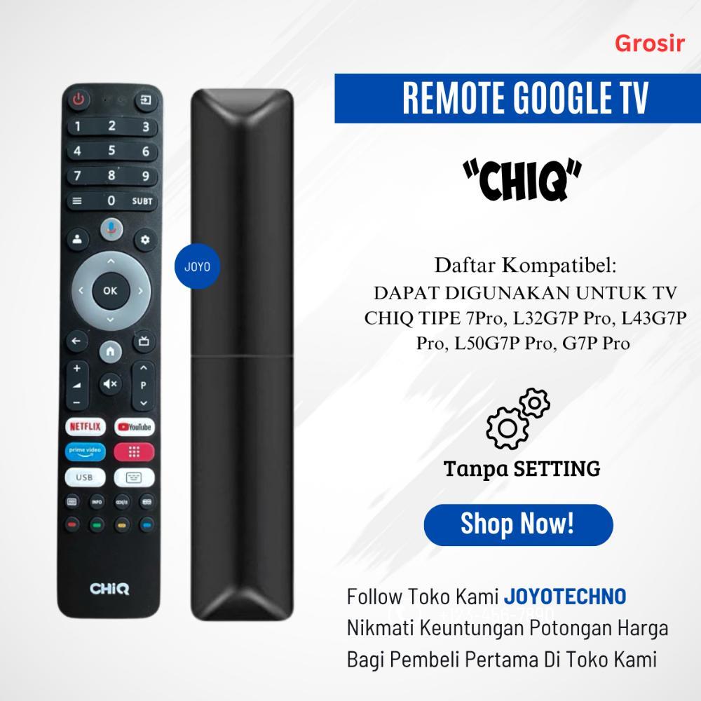 Remote Google TV Chiq Voice / Remot TV Chiq LCD LED Voice Diskon