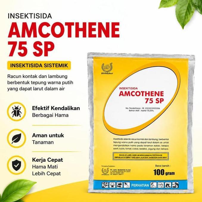 AMCOTHENE 75 SP 100G Insektisida Sistemik Triple Action Racun Kontak & Racun Perut Pembasmi Hama Amp