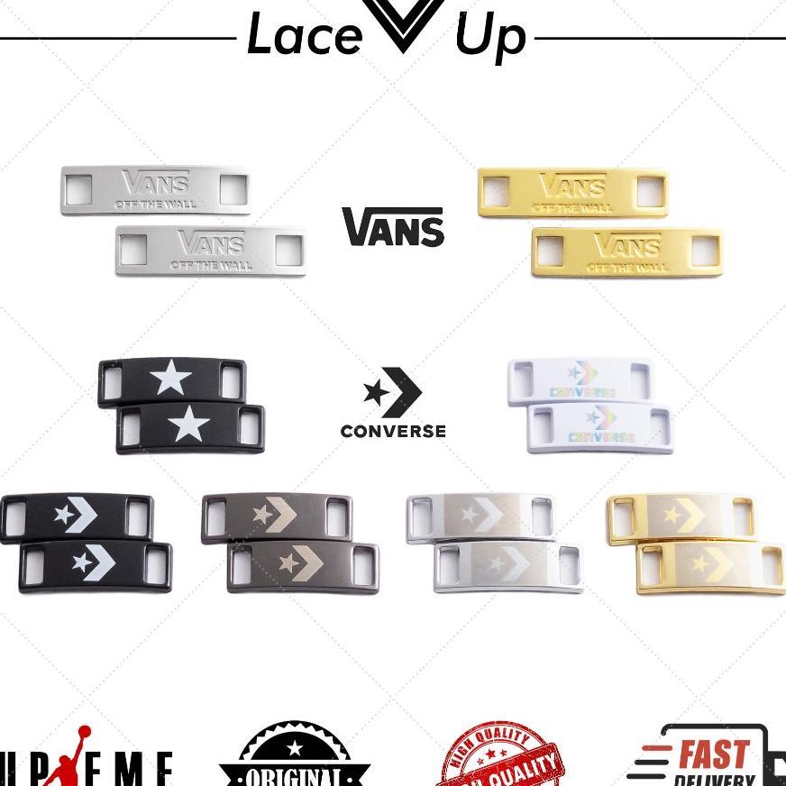 Aksesoris Tali Sepatu Vanz, Converze | Buckle Metal Gesper Dubraes Af1