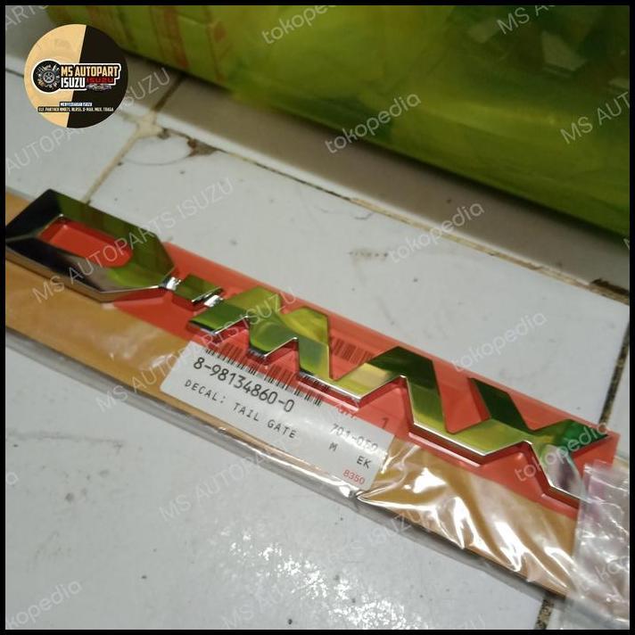 DISKON DECAL EMBLEM DMAX ISUZU DMAX ORIGINAL GENUINE PART 