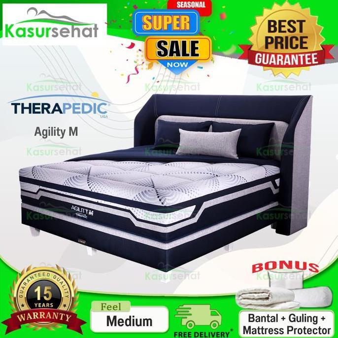 Therapedic Kasur Springbed New Agility M - Full Set 200x200