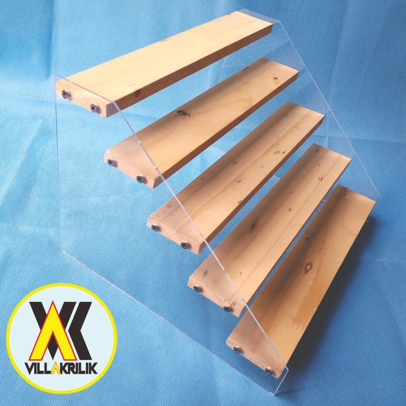 Rak Akrilik 5 Tingkat /Display Mainan Akrilik / Rak Cosmetic Organizer