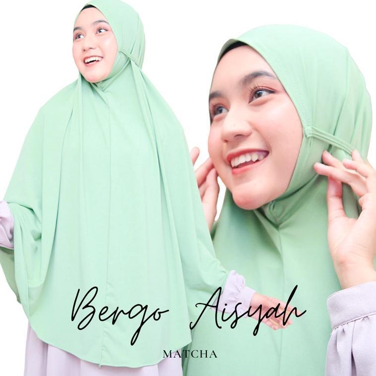 Jilbab Instan Hijab Instant Bergo Khimar Tali Aisyah Jersey Jumbo Syari Murah Terbaru Dfa