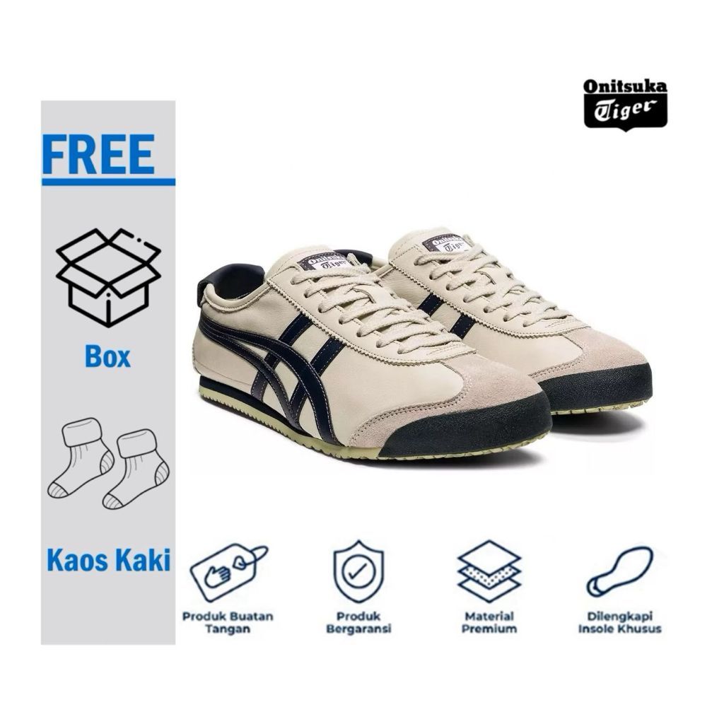 Sepatu Sneakers Onitsuka Tiger Indo Tali Onitsuka Tiger Mexico 66 Indiana Ink / Wanita/Pria /