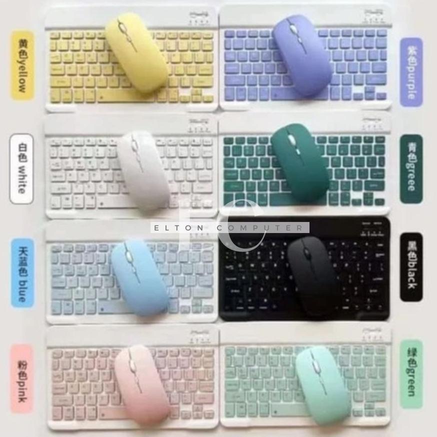 Keyboard Mouse Slim Bluetooth / Keyboard Mouse Wireless Bluetooth for Android ios windows / Keyboard