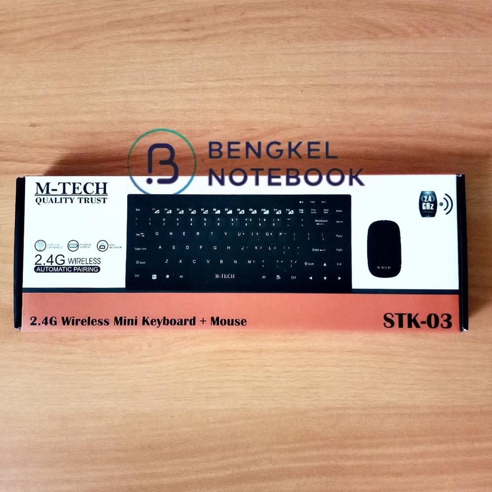 Keyboard Wireless Mouse Wireless Mini MTech STK03 Keyboard + Mouse Wireless M-Tech STK-03 STK03 Best