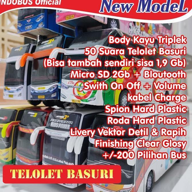 Miniatur Bus Bis Telolet BASURI