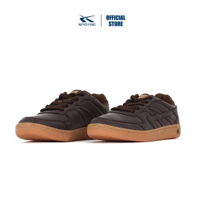 Whell- Spotec Sneakers Navaro Sepatu Sneakers Pria Nita - Coklat Gum