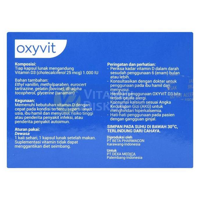 Max- Oxyvit D3 1000 Iu | Vitamin D3