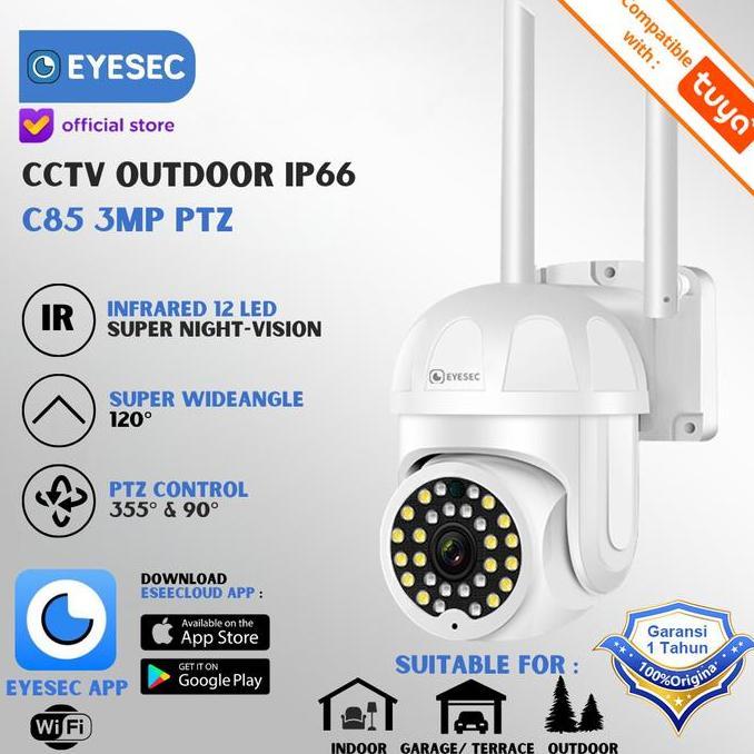 EYESEC CCTV Outdoor 1080P Ip66 STC IP Camera CCTV Wifi EYESEC APPS TUYA
