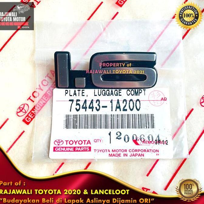 Promo Emblem Belakang Corolla 1.6 Twincam AE92 & AE95 1600cc Plat Logo Ori Diskon