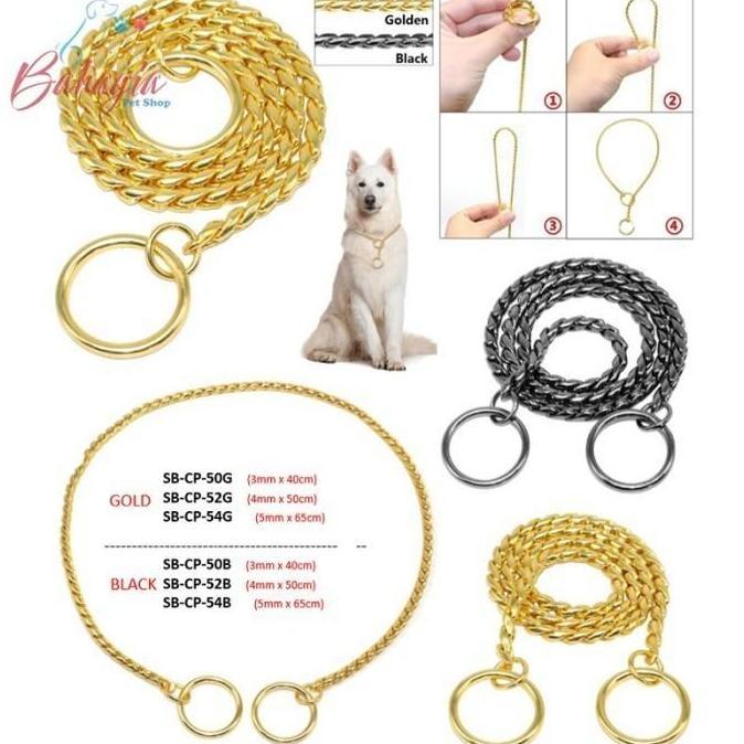 KALUNG RANTAI LEHER UNTUK ANJING-KALUNG ANJING