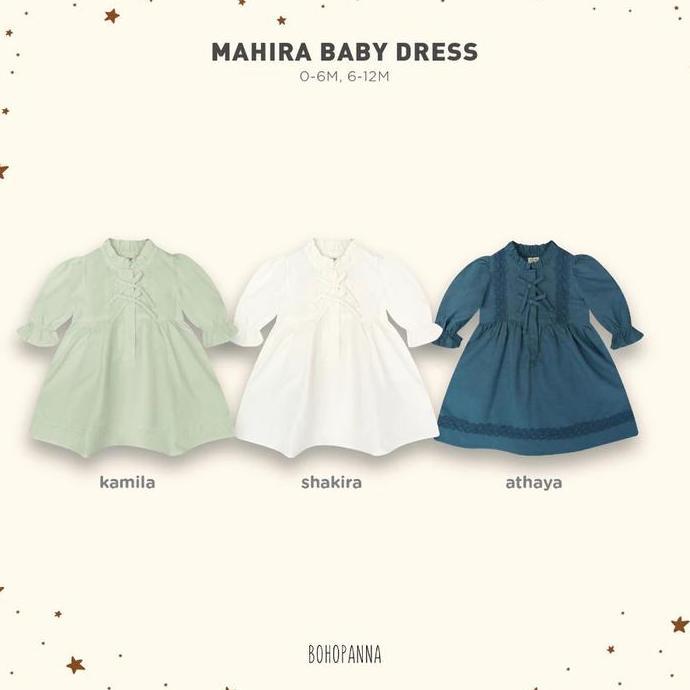 [GB] BOHOPANNA - RAYA COLLECTION - MAHIRA BABY DRESS - GAMIS ANAK PEREMPUAN