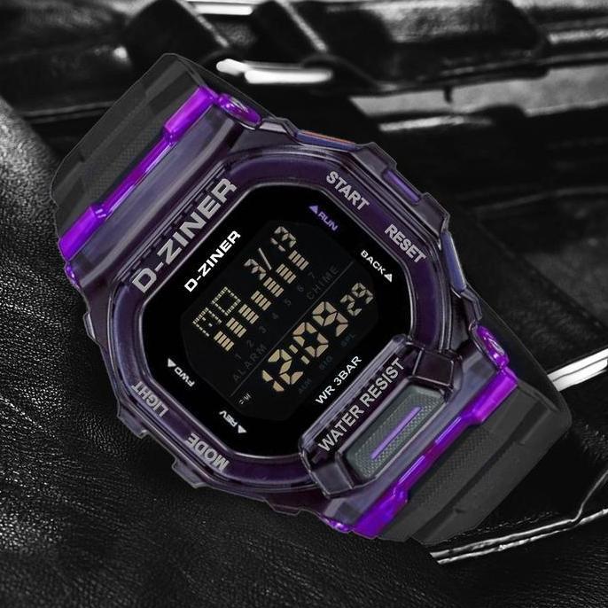 Waer- Dziner Jam Tangan Pria 8312 Rubber Ter Resistant 3 Atm Tches