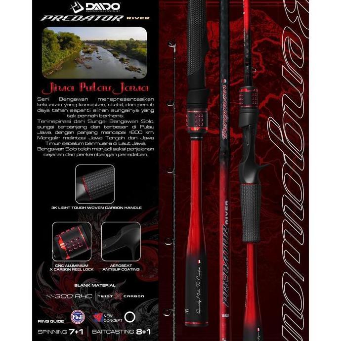 Daido - Joran Predator River Series Ss300Rhc Casting Spinning/Baitcasting - Joran Pancing