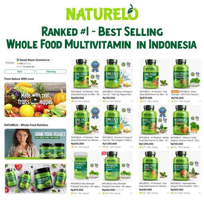 NATURELO - Organic Protein Plant-Based Powder