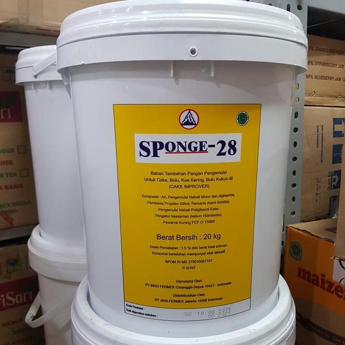 Cakes- 1 Ember Sponge 28 / 1Pail Sp 28 20Kg