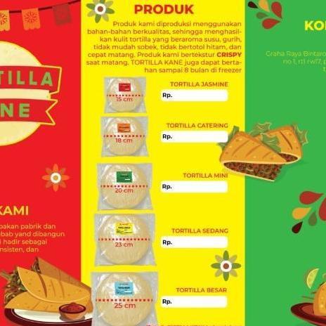 Cakes- (Isi 20 Lembar) Tortilla Kane 25 Cm / Tortilla 25 Cm / Tortilla Besar 25 Cm Snack Crispy Food