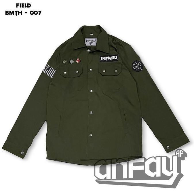 DV171 - Field Jacket / Semi Parka / Accesories Patch Bordir / Green Army