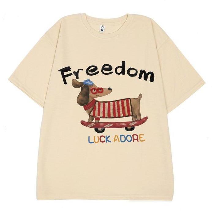Cadeho - Tshirt Kaos Freedom Adore Oblong Distro Atasan Semikatun 24S Jcc Clothes