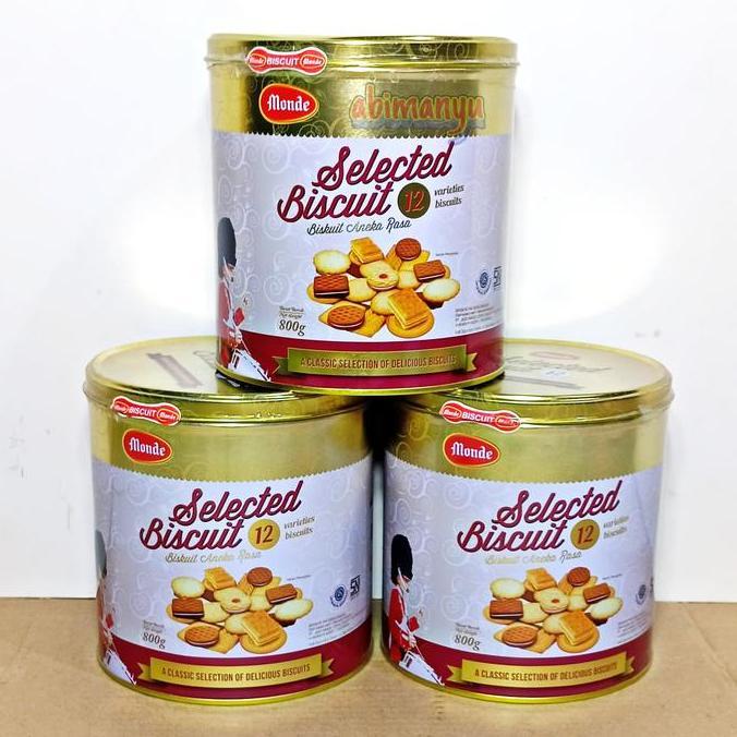 Rohmana- Biskuit Monde Selected Gold Kaleng 800 Gram Terbaru 