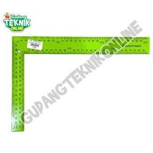 LOANHERCH (KENTARO 8") Penggaris Siku BESI Tukang 8" KTR-012132 KENTARO / Penggaris Garis Siku Bangu