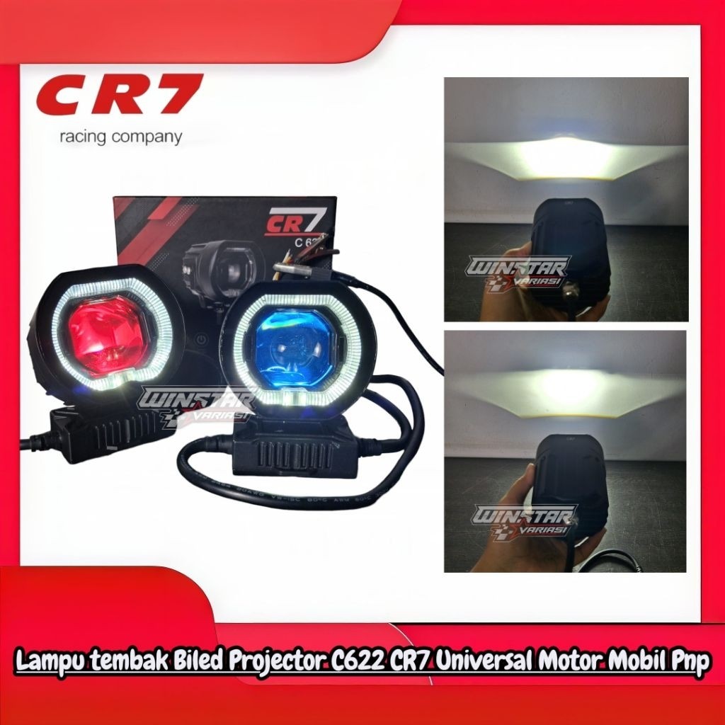 Lampu tembak Biled C622 CR7 Universal Motor Mobil Waterproof
