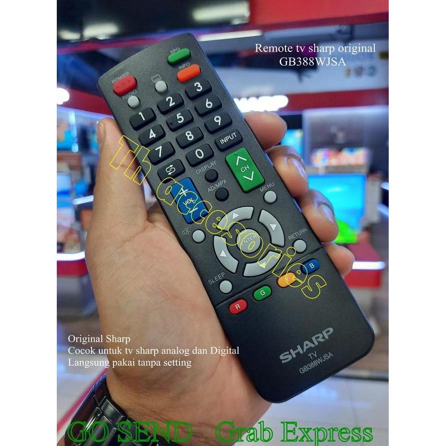 Remote tv Sharp Analog dan Digital tv Original GB388WJSA