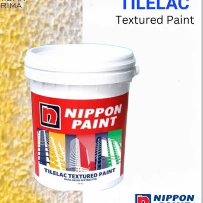 TERBARU - Nippon Paint Tilelac Textured Paint 25kg Plamir Tekstur Nippon 25 kg Cat Dinding Ber tekst