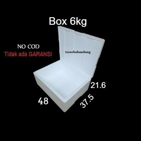 Xixix- Styrofoam Box Buah Dan Sayur 6Kg Sterofoam Kotak Sterofom Ikan Cupang