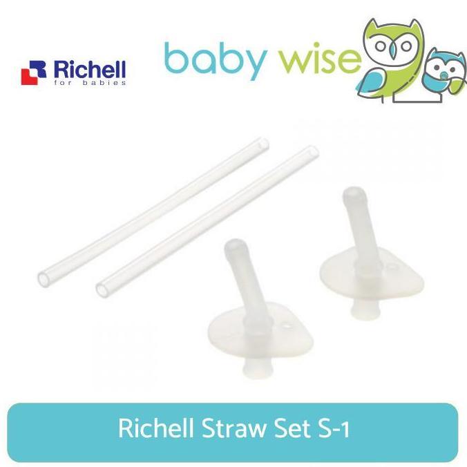 Richell Straw Set S-1 - Sedotan Pengganti