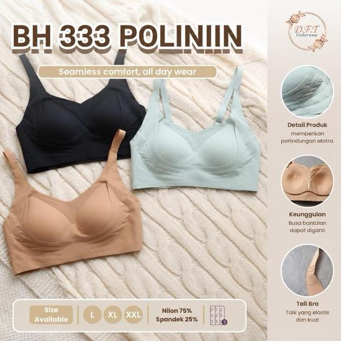 Super Hot, Polini | Bra Wanita Seamless Sport Bra K3 Push Up Bra 333 Polini Bh Safety
