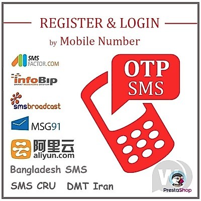 Module Login by mobile phone number Register by OTP SMS - Modul PrestaShop